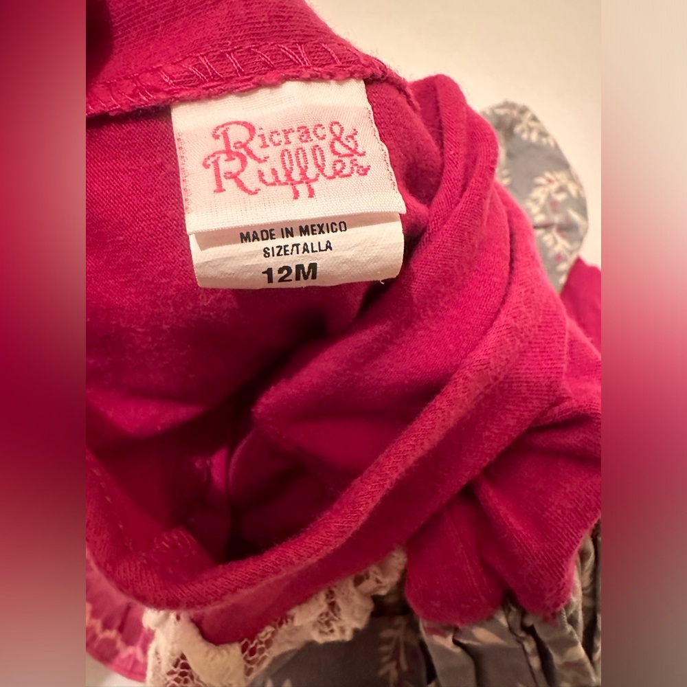 12M Ricrac & Ruffles Skirted Romper - Picture 2 of 11